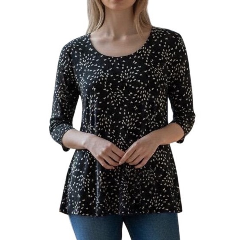 J Jill Wearever Collection Blouse Size Large Petite